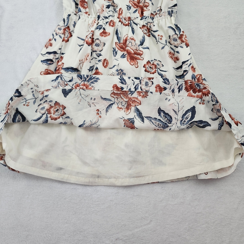 LUCKY BRAND Floral Off Shoulder Mini Dress Puff Sleeve‎ Lined Boho Chic Medium - Picture 5 of 12